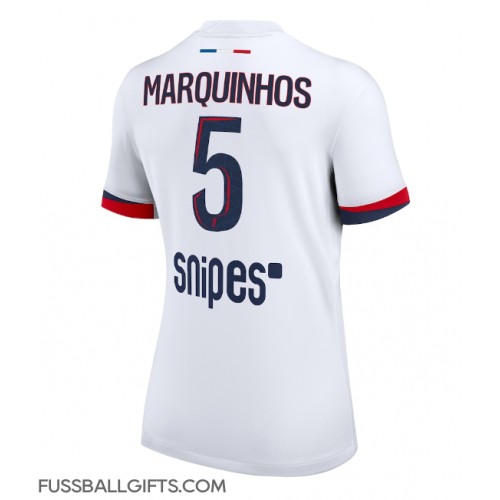 Paris Saint-Germain Marquinhos #5 Fußballbekleidung Auswärtstrikot Damen 2025-26 Kurzarm
